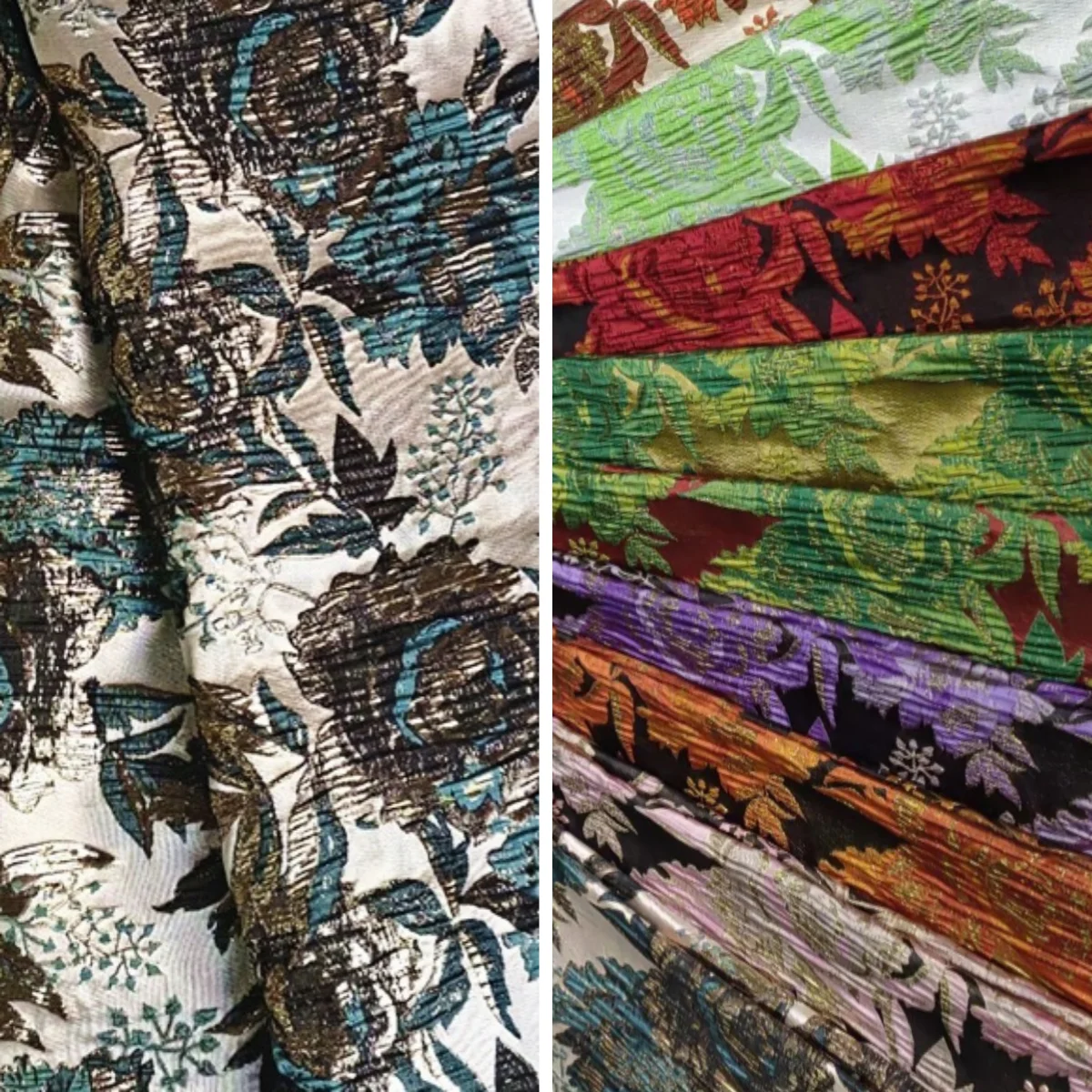 147gsm custom colors 3D flower dressing chinese woven brocade fabric