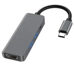 4-in-1 usb c hub 4 port usb c to usb hub for macbook