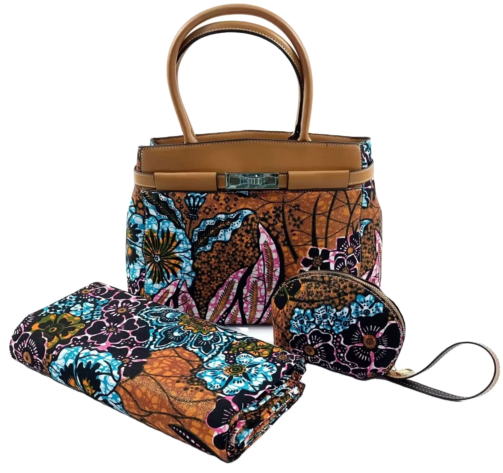 AF Wax Print female Black woman african wedding loincloth handmade bag flowers gift