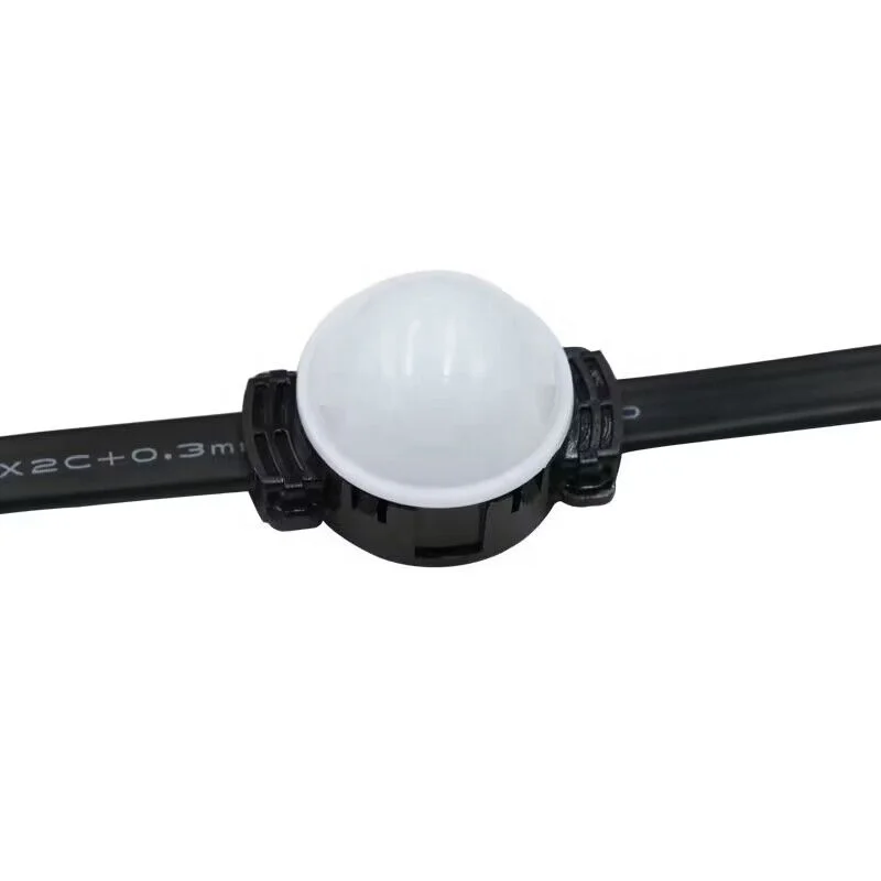 WS2811/GS8206/DMX 35 мм DC12V 3-светодиодная Адресуемая RGB полноцветная IP68 светодиодная интеллектуальная Пиксельная программируемая прозрачная матовая крышка