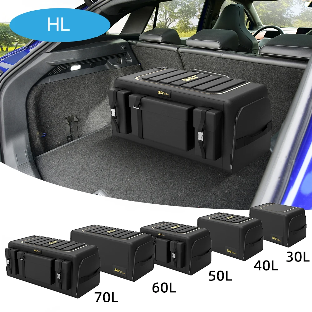 Car Trunk Organizer Box Large Capacity Auto Multiuse Tools Storage Bag Oxford Cloth Folding for Emergency Storage Box