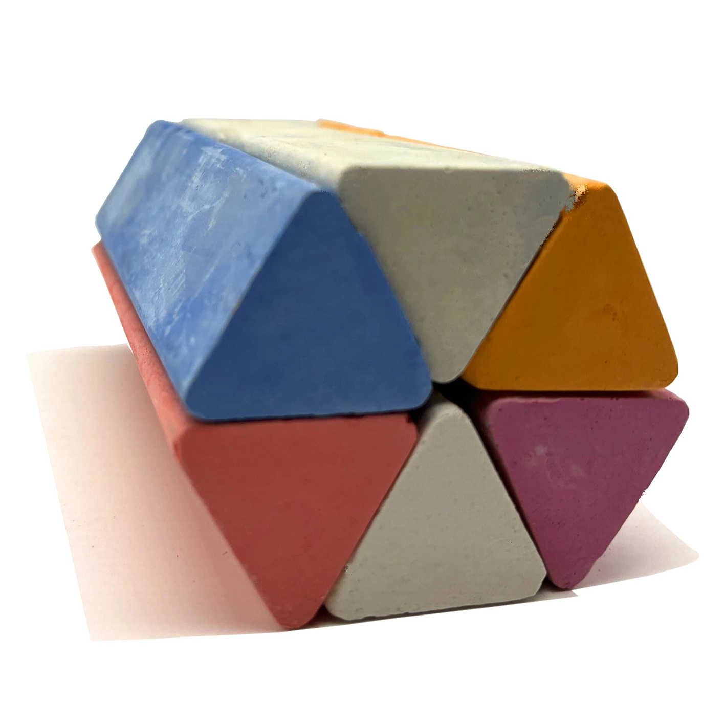 Custom Safe Dustless Washable jumbo Sidewalk Triangle Shaped Cheap Chalk