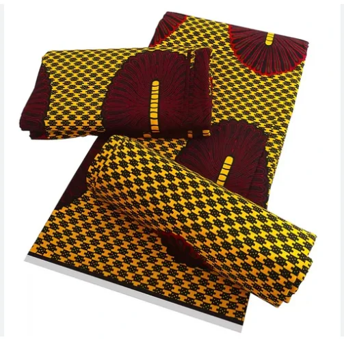 African George Java and Ankara Wax Print Style 100% Cotton Fabric Clothing Material