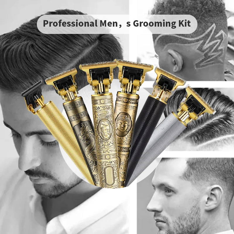 T9 Factory Direct Rechargeable Tondeuse Cordless Electric Hair Clippers Men Hair Cutting Machine Aparador de Cabelo T9 Dragon