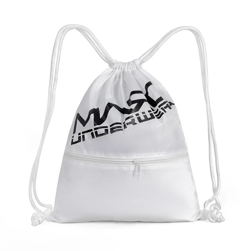 custom logo luxury gym sports bag mochila para mujer sac a dos draw string back pack travel polyester drawstring backpack