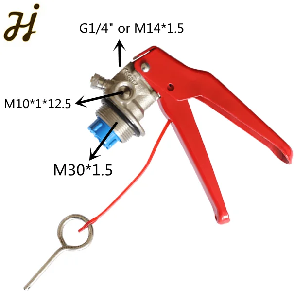 CE type dry powder fire extinguisher valve for 4,6,9,12KG