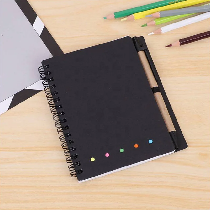 Advertising Color Paper Cube Sticky Notes Notepads Portable Notebooks Promotional Paper Notepads with Pen Memo Pad Sticky