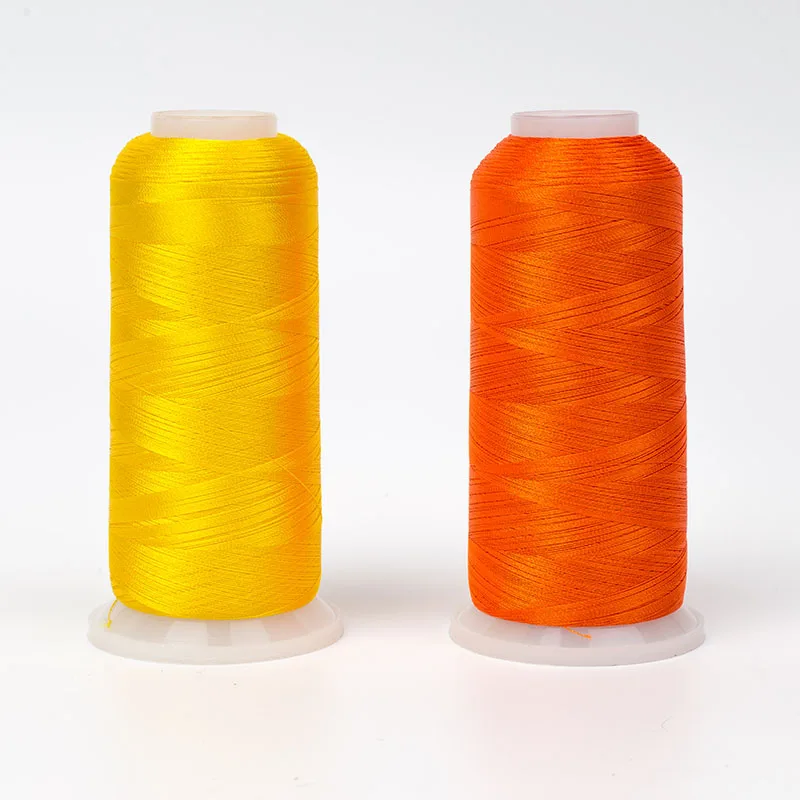 Wholesale OEM Hign Quality 5000 Meters 100% polyester yarn embroidery thread for machine 1680 colors