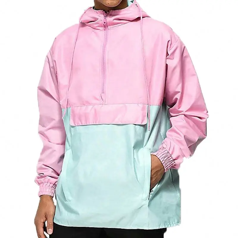 
Slim Fit Nylon Pullover Colors Coaches Jackets Manufacturers Unisex Windbreakers Fitted Great Quality Custom 