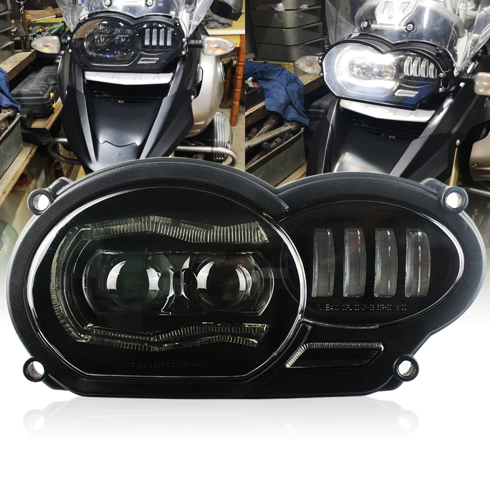 LED Front Headlight with White DRL Kit for R1200GS adv R1200GS LC 2004-2012 Motorcycle
