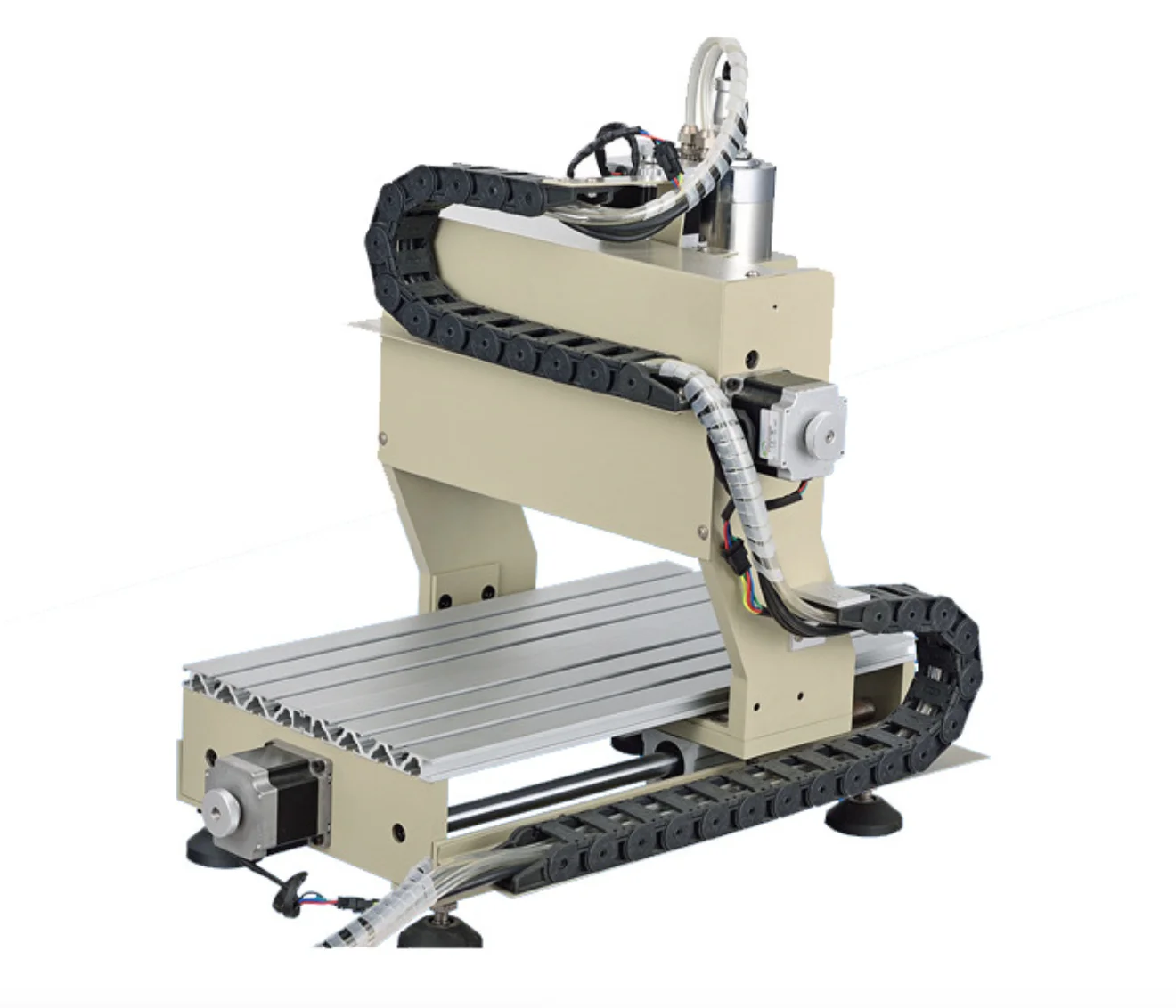1.5kw quare rail  3 axis desktop shadow-carved small CNC metal engraving machine for gift and aluminum cutting industry
