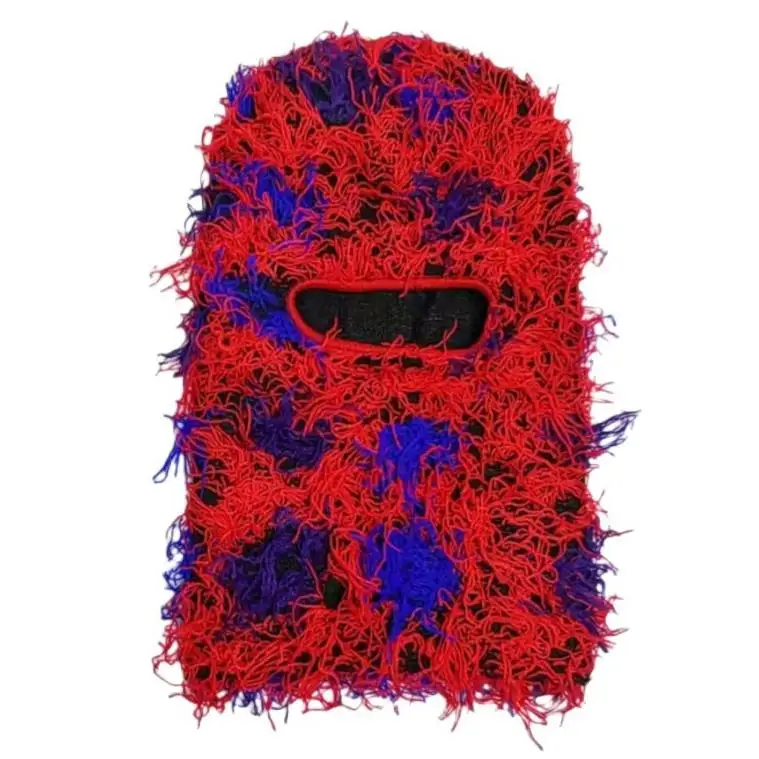 Custom Embroidery Ski Mask 3 Hole Balaclava Helmet Face Cover Balaclava Winter Hat Knitted Acrylic Crochet Three Holes Balaclava