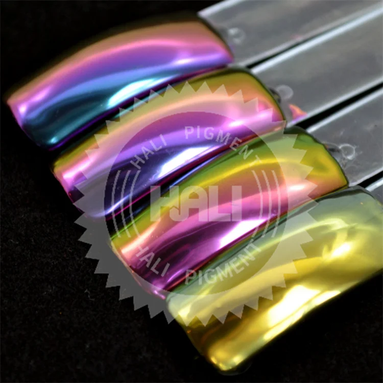 50 Colors Chrome Pigment Powder Color Shift Pigment Chameleon Powder Dust Manicure Nail Decoration Car Paint Powder