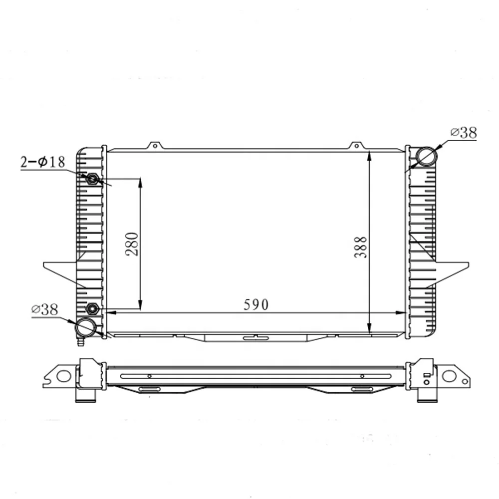 China car air conditioning radiator car cheap car radiators 8601358 VOL