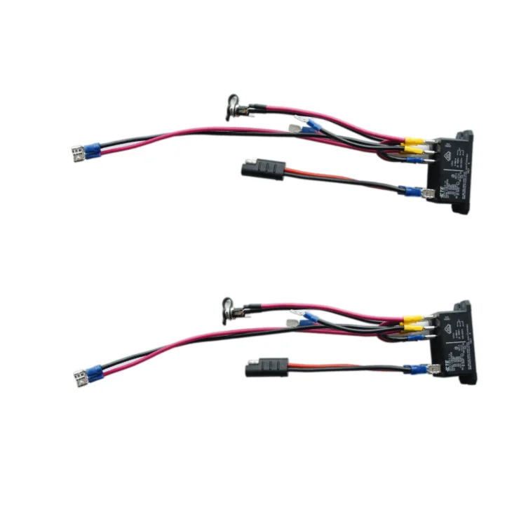 custom OEM wire harness with delay double pole double throw 12v wiring harness cable assembly