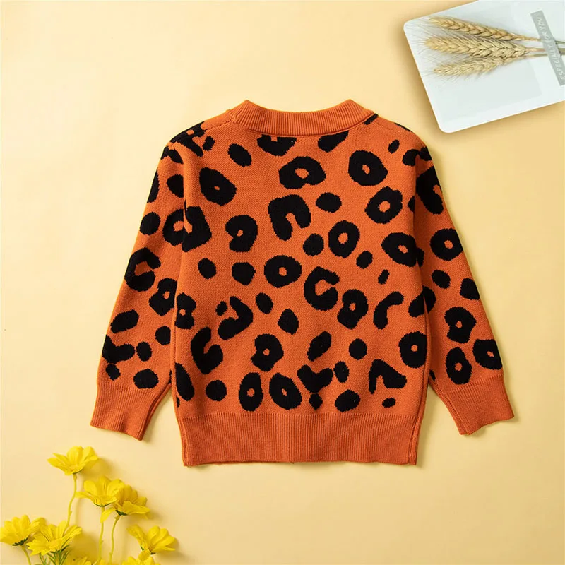 Wholesale autumn floral print coats for girls long sleeve fashion cardigan children sweaters