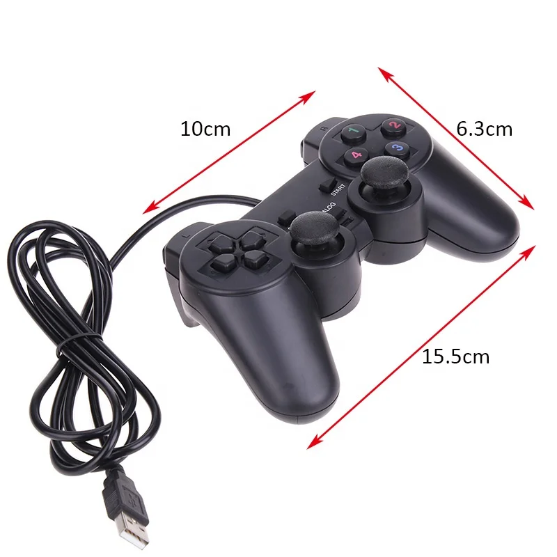 Wholesale Price P2 Video Game Console Controller for P2 Double Vibration Motors with Sensitive USB Wired Control Handle Joystick