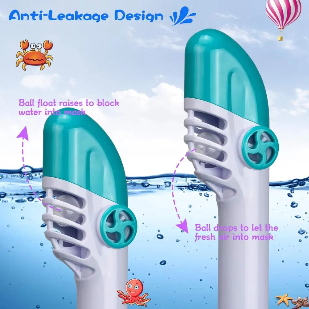 2023 Full Face Hot Sell Diving Mask Snorkel Mask Full Face For Kid