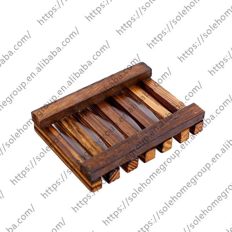 wooden soap dish soap case holder for bathroom shower waterfall drainer kitchen keep soap dry & easy to clean