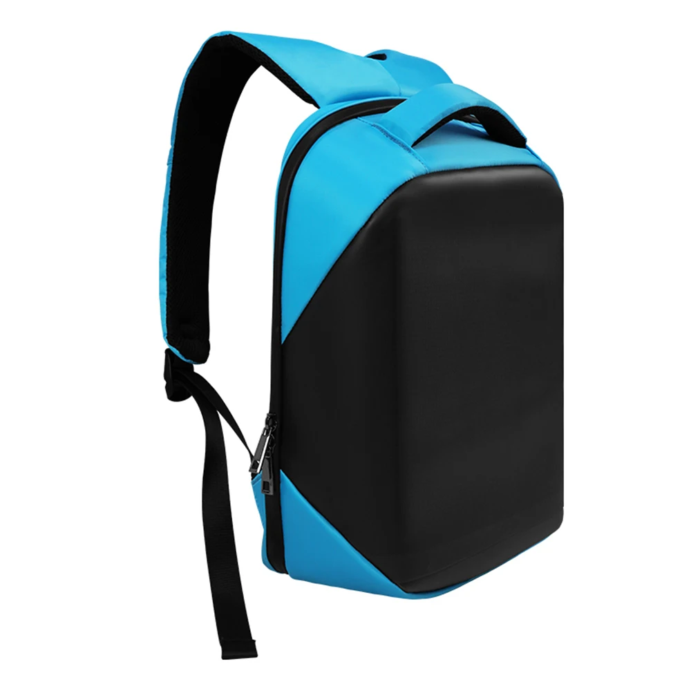 Unisex LED Display Backpack with USB Cartoon Pattern Digital Walking Signage School Advertising Backpack Advertising LED Screen