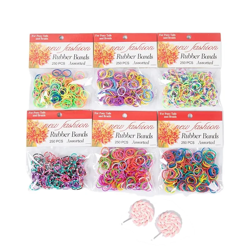 Высококачественные аксессуары для волос эластичные резинки tpr красочные резинки для детей