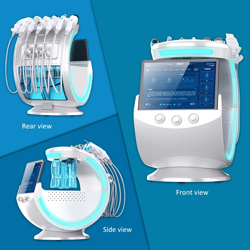 Косметический аппарат Aqua peel 7 в 1 уход за кожей микротоковая подтяжка лица против морщин гидро-косметика