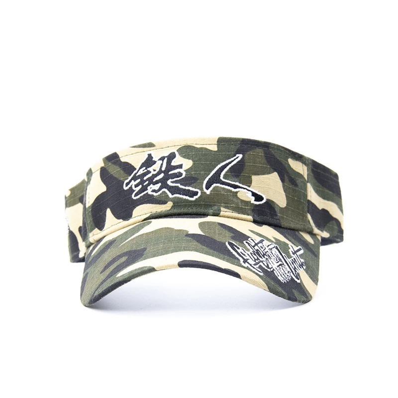 Камуфляжный u v-образный Защитный пластиковый спортивный солнцезащитный козырек с вышивкой логотип от BSCI Audit Factory Sedex