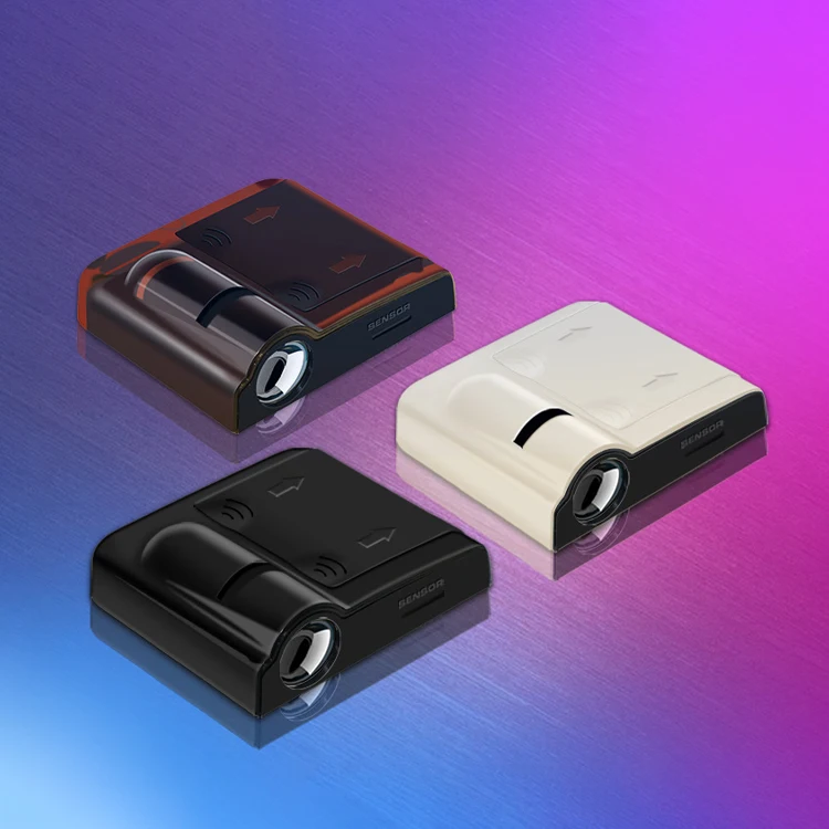 Car Accessories Cordless Door Warning Projector Light Decoration Custom Logo Lamp LED Car Welcome Projector Light