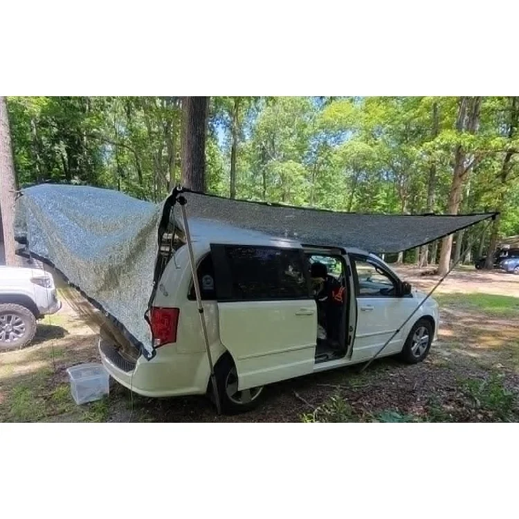 DIY Car Parking Sun Shade Shelter Cover Aluminum Foil Sail Canopy Outdoor Aluminized Garden Shade Screen Netting Awnings