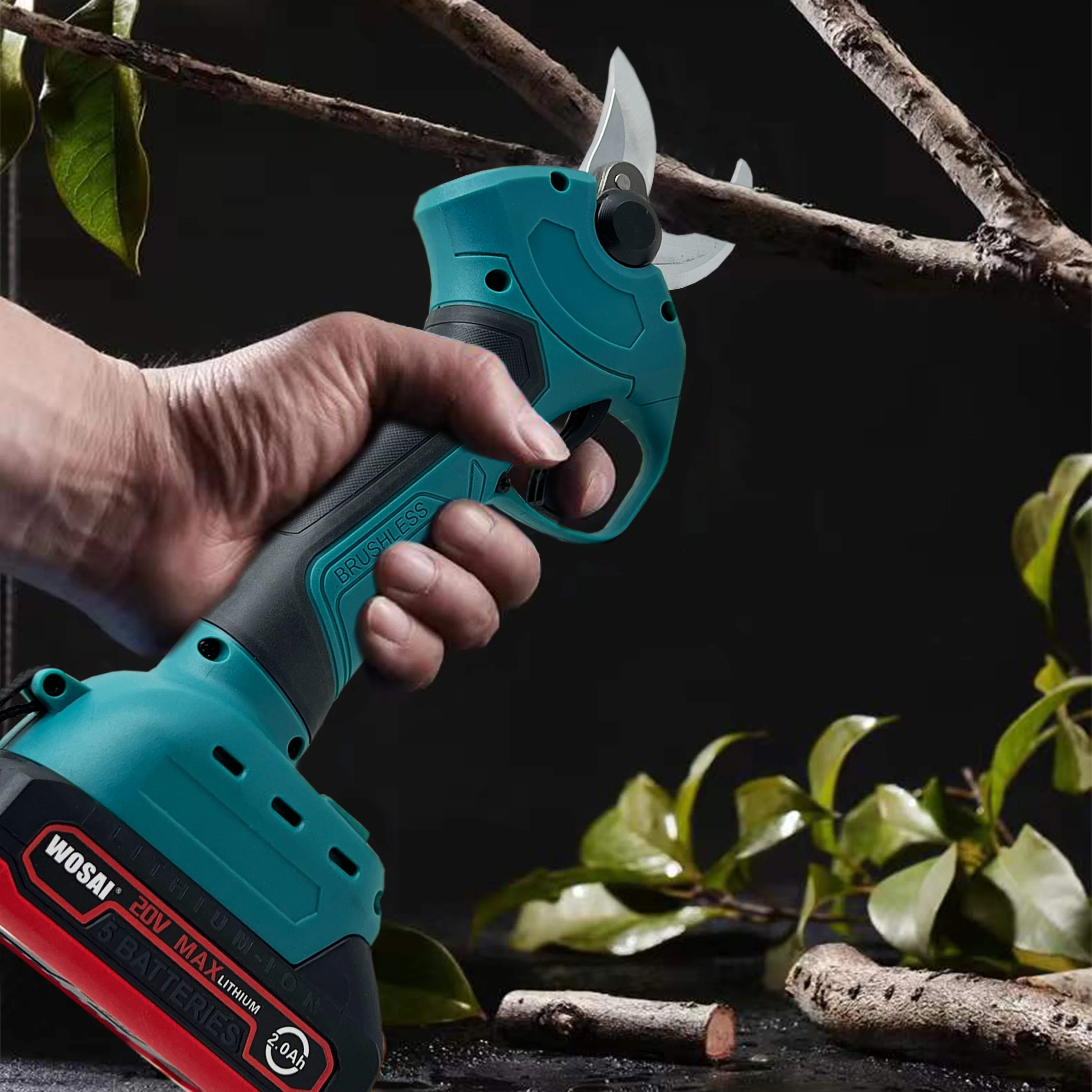 WOSAI Best Electric Pruner Cordless Rechargeable Power Garden Pruning Shear electric scissors
