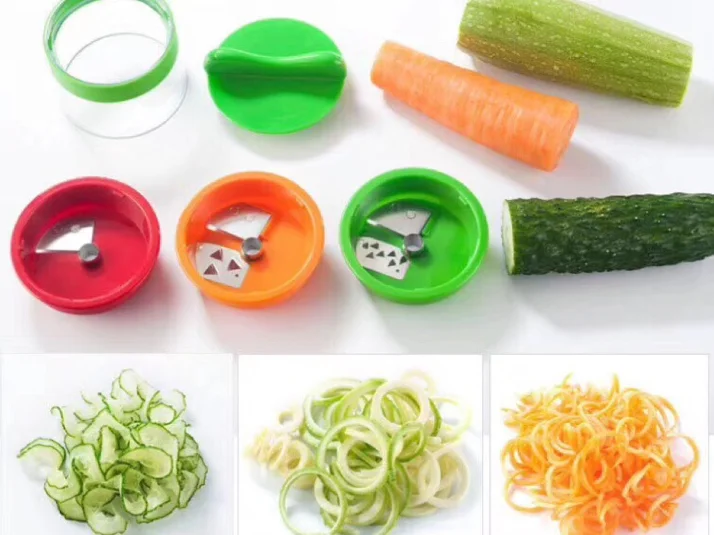 New Product Vegetable Shredder 3 in 1 Grater Rotary Grater Multi-function Stainless Steel 304 ABS Fruit Vegetable Slicer Grater