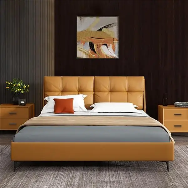 Tiny house 3 fluffy carpet room decor lights bedroom for velvet hotel style boho smart massage wood frame luxury rococo king bed