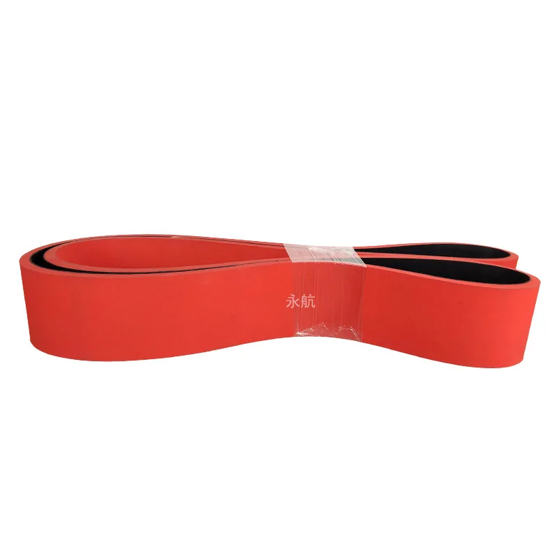 8-мм красный резиновый приводной ремень с резиновым покрытием