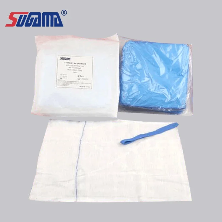 45cm x 45cm sterile lap sponges abdominal pad with high quality