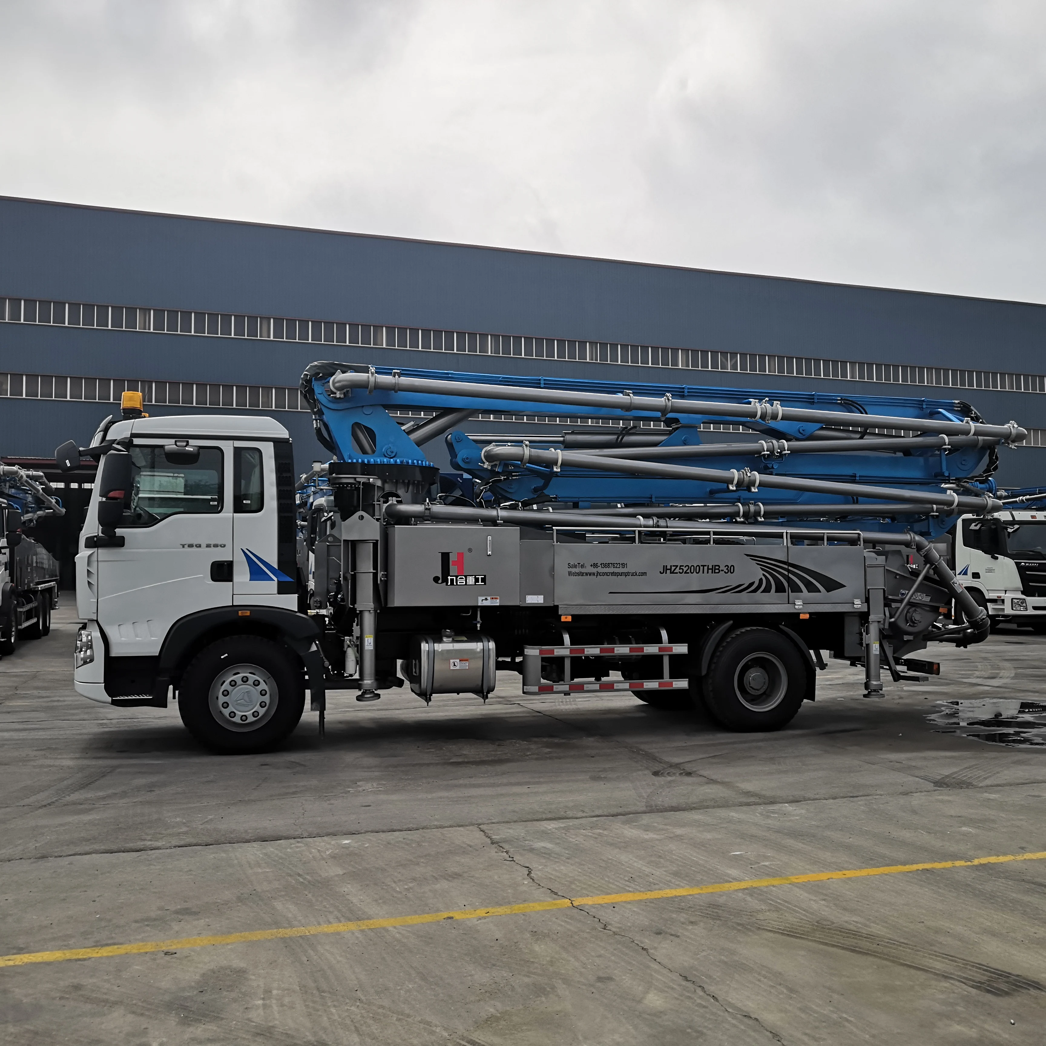 Manufacturer Price! JIUHE Brand 30m 38m Small Concrete Pump Truck Mini Concrete Boom Pump Truck for Sale!