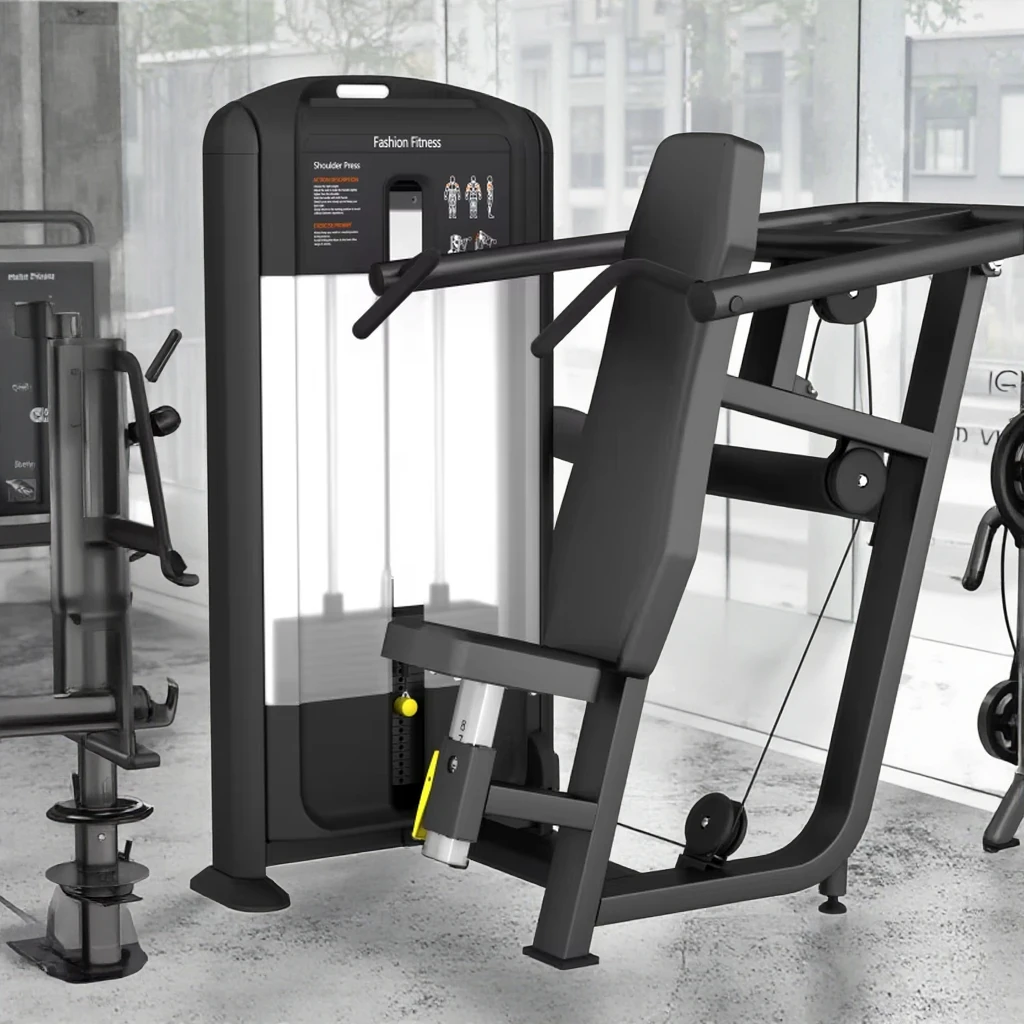 Factory Shoulder Gym Commercial Fitness Equipment Pin Loaded Machine Seated Shoulder Press matrix Gym Equipment