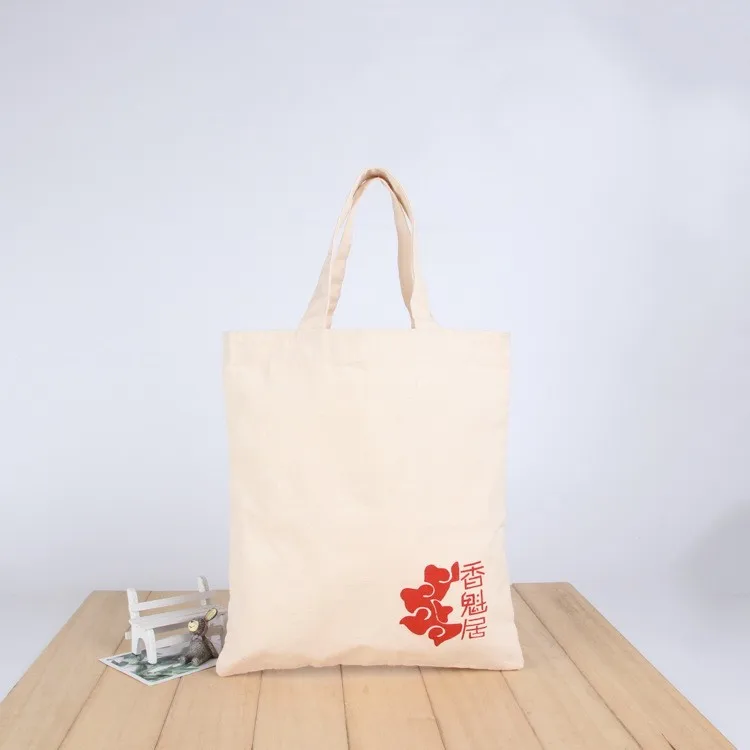 Custom Logo Printed Recycle 10oz 12oz 20oz Ecological Cotton Bag Organic Calico Cotton Bag Canvas Tote Bag