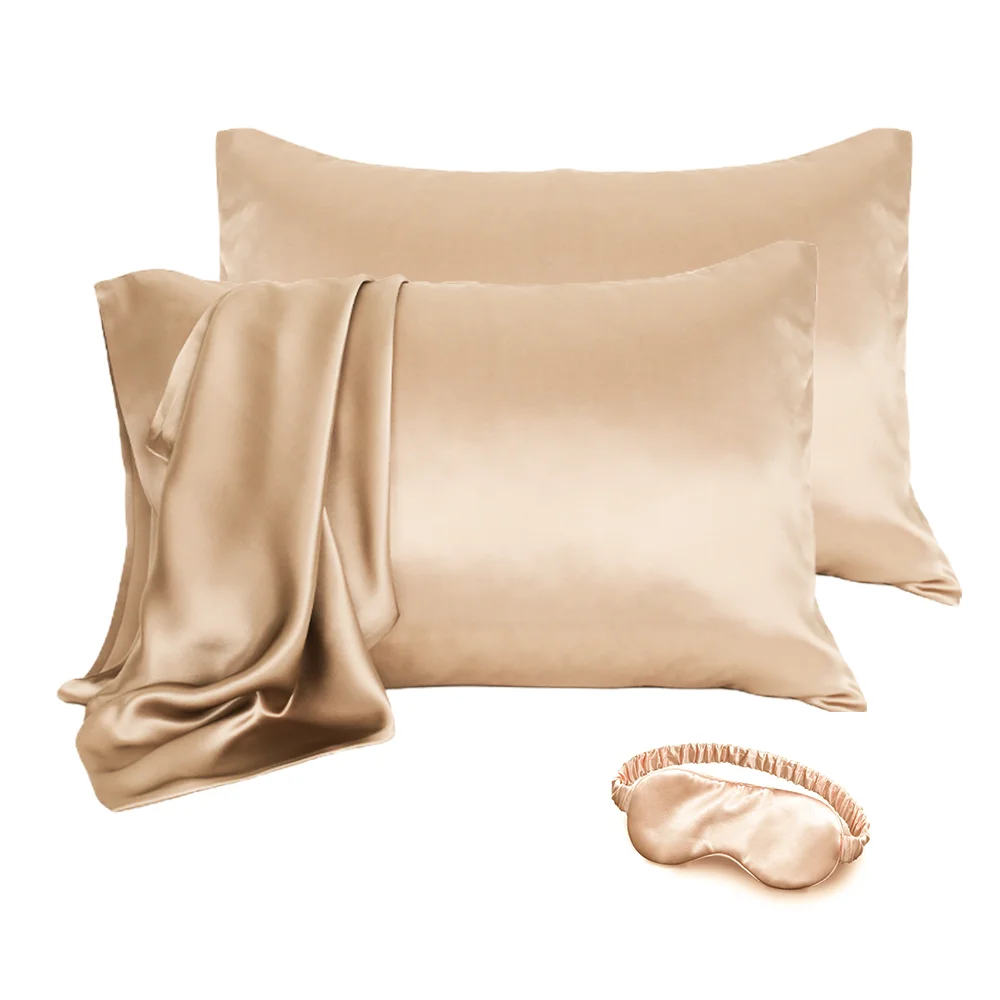 Бесплатный образец, наволочка из шелка тутового шелкопряда благородного класса 6А, Ультрамягкая охлаждающая шелковая наволочка 19 мм, Набор наволочек с логотипом на заказ