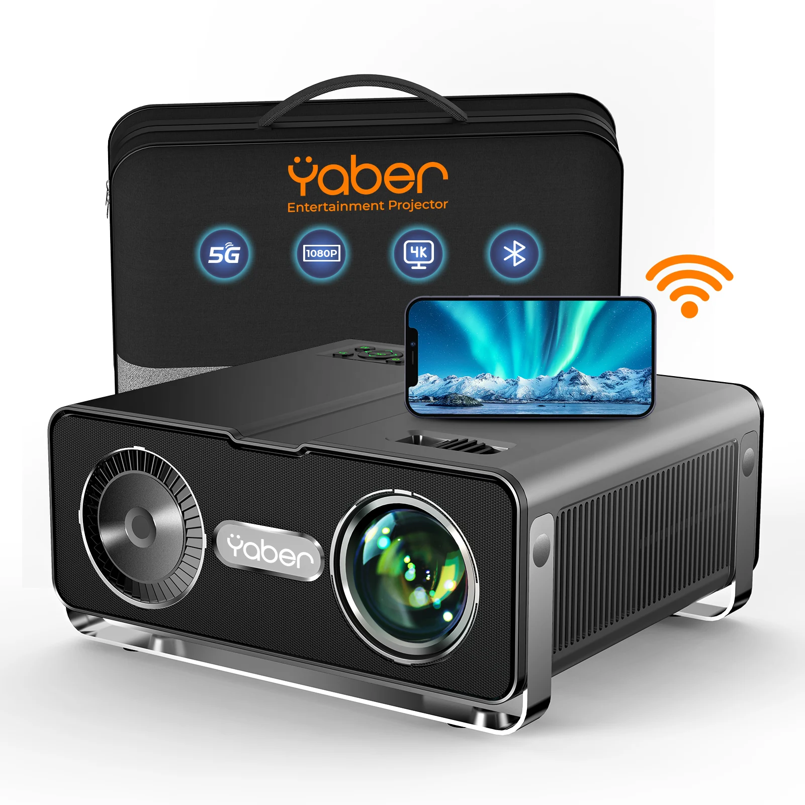 Проекторы Yaber V10 Встроенный Full HD 1920*1080p поддержка 4K 9500 лм Hi-Fi стерео звук портативные светодиодные ЖК-проекторы для домашнего