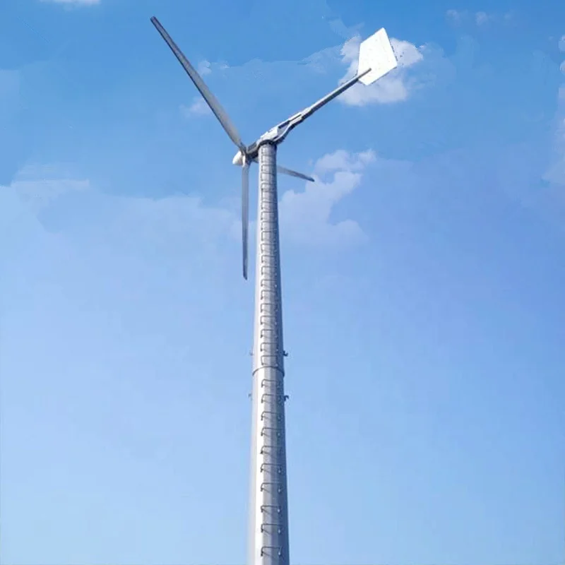 Powerful cheap price wind power plant use 50KW wind turbine generator tail furling design
