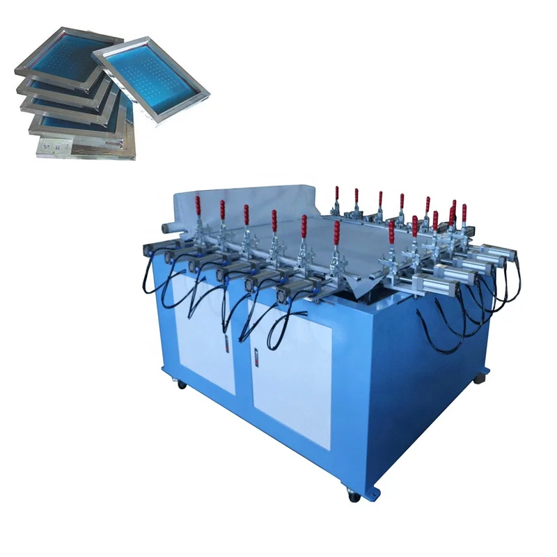 Silk Mesh Tighten machine for Nylon silk screen frame stretching machine