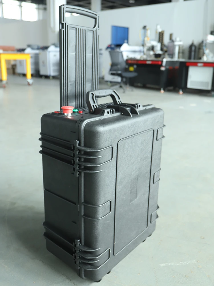 Handheld Portable Fiber Laser Cleaner Suitcase Laser Cleaning Machine To Remove Rust And Paint