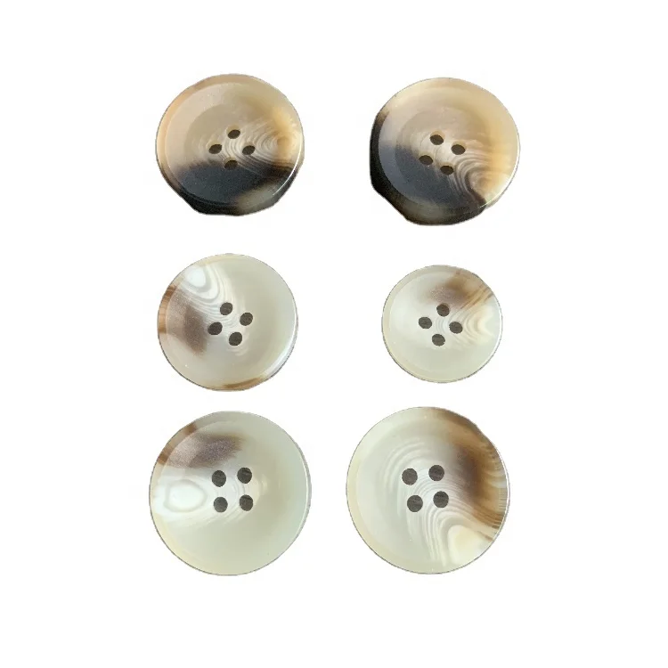 
factory directly supplier 4-hole resin button with round shape button 