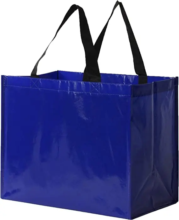 Extra Large Reusable Shopping Tote Bag Recyclable Laminated Pp Woven Bag