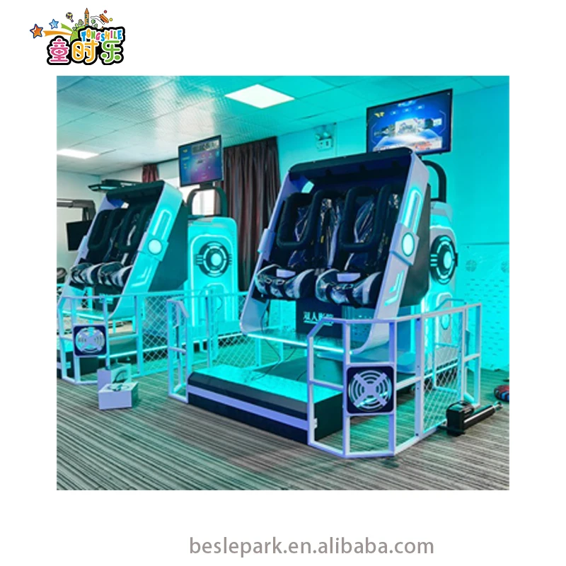 Besirui 360 Degree 2 Chair 9D VR Roller Coaster Virtual Reality Simulator VR Machine 9D Virtual Reality