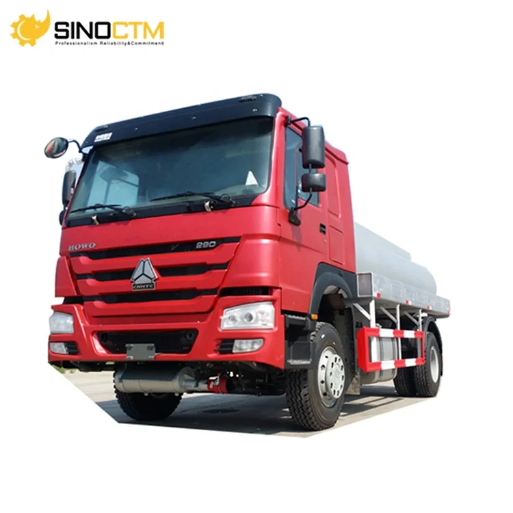 Euro II 4X2 HOWO 10000 Liters Refuel Tanker Truck High Efficiency Diesel Fuel Carrier