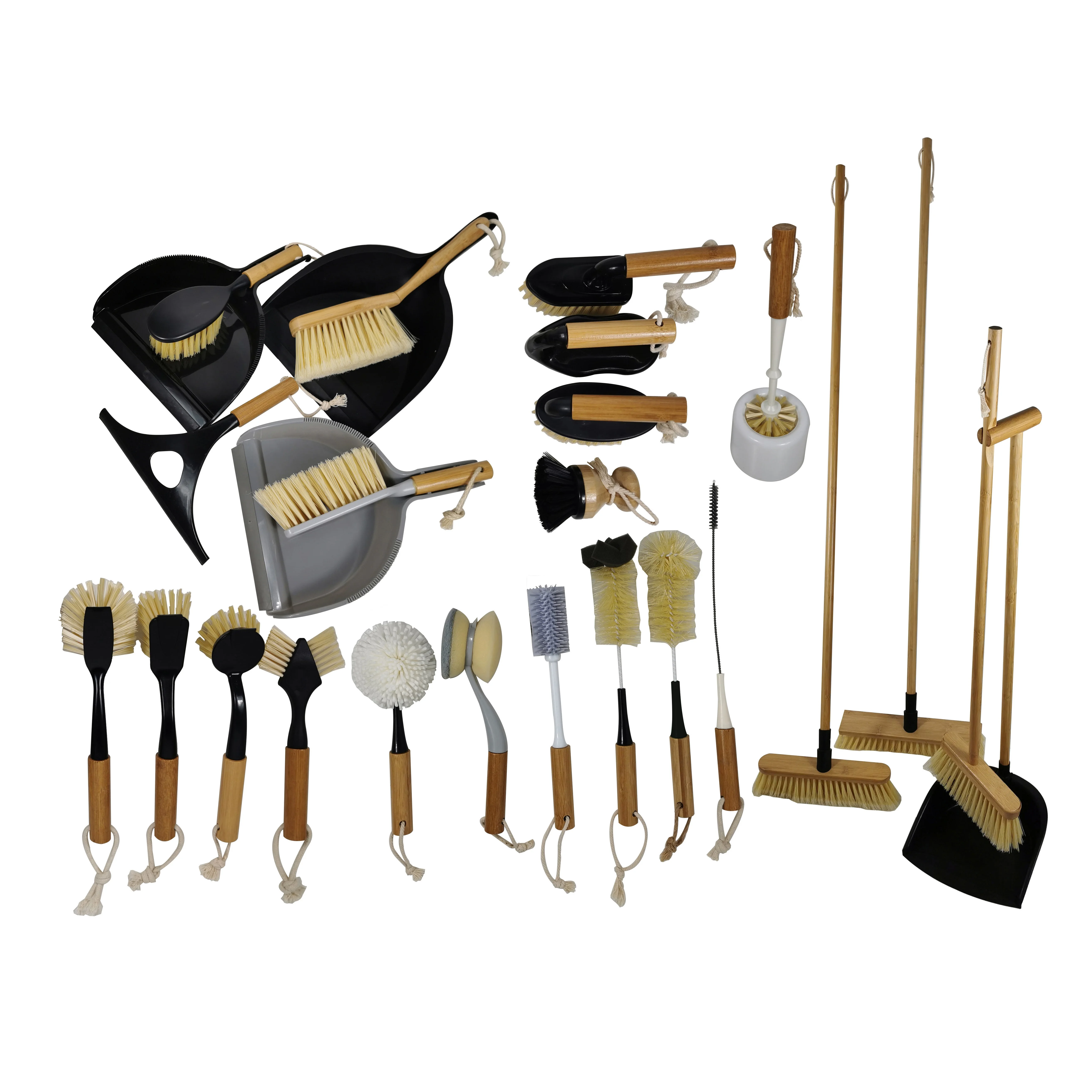 Hot Sale 2021 Bamboo Broom And Dustpan Set The Best Cleaning Products Garden Room Household Broom Set