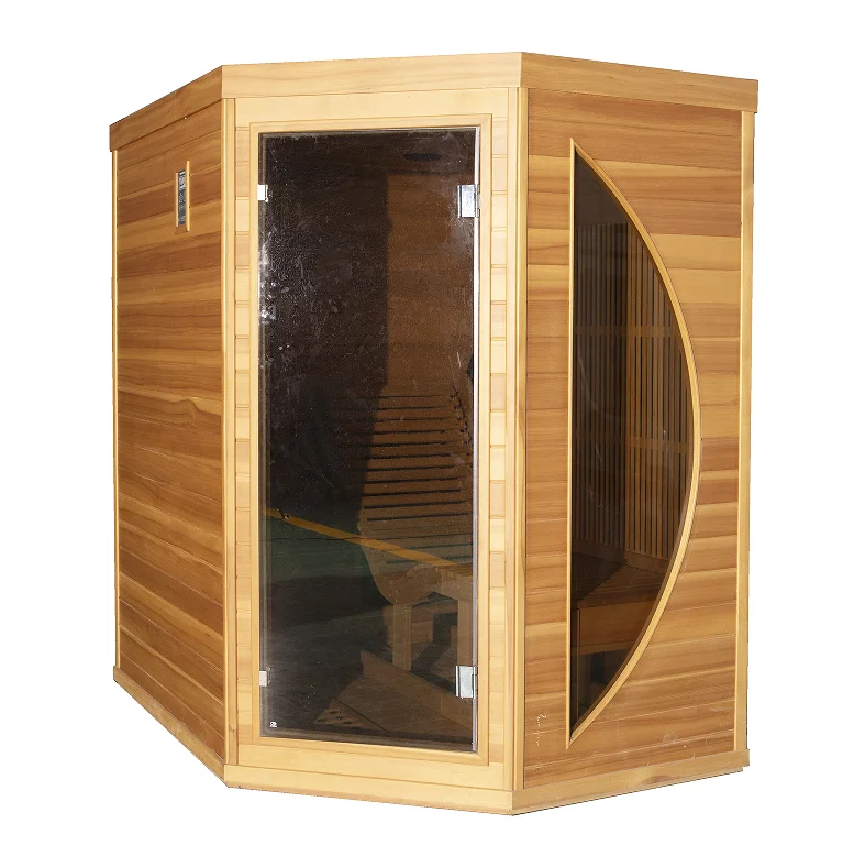 1 person luxury wood sauna personal home use far infrared sauna room