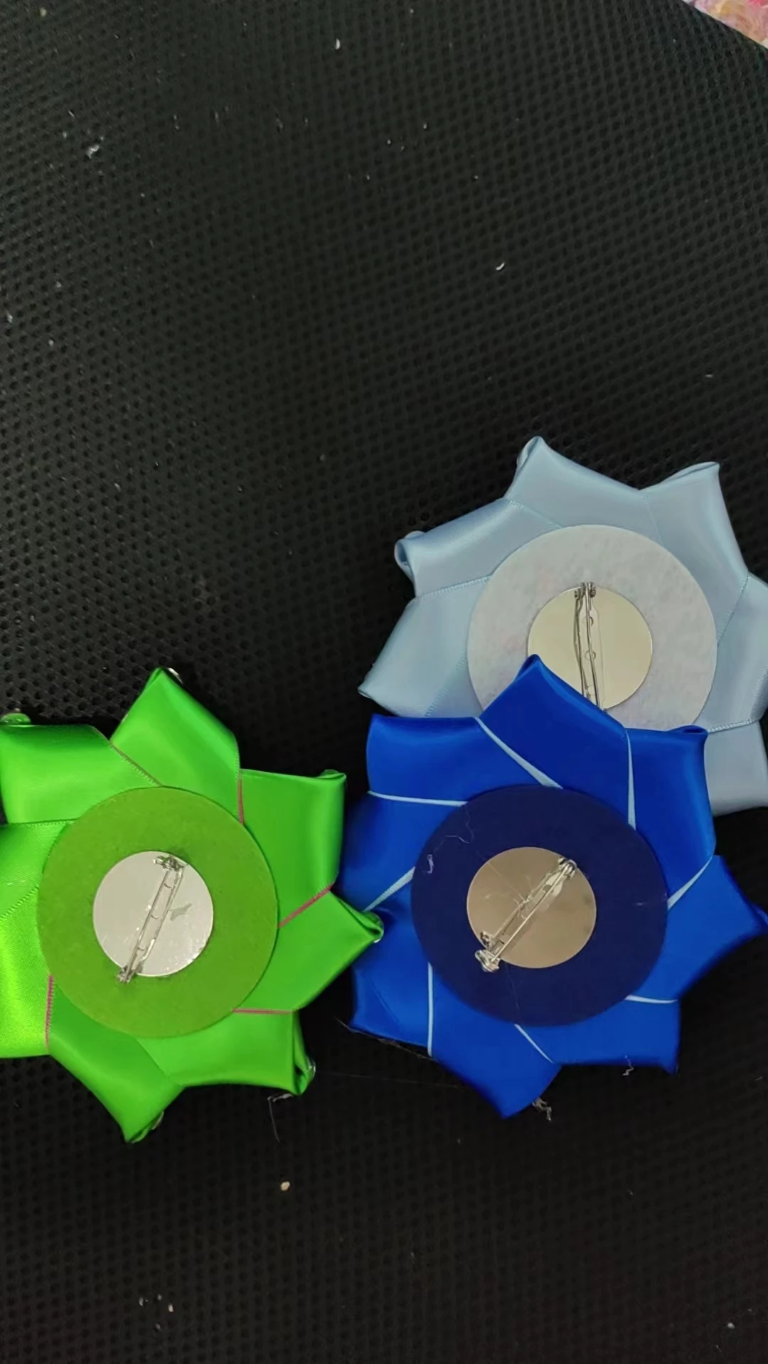 4.5 inches Greek Letters Pink and Green Jack and Jill Zeta Phi Beta  Greek Letters Ribbon Bling Bling Corsage