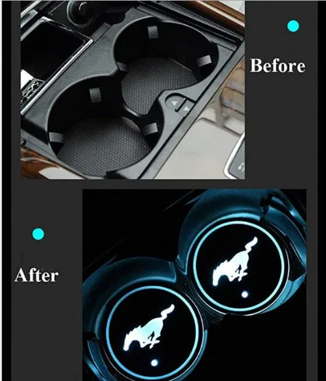 Hot Round USB charging light led cup coaster auto drink bottle pad led bottle coster